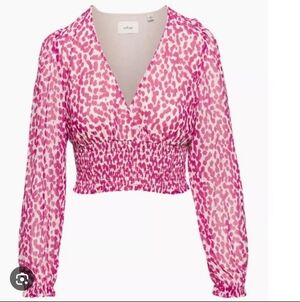 12-Wilfred Pink Patterned Blouse